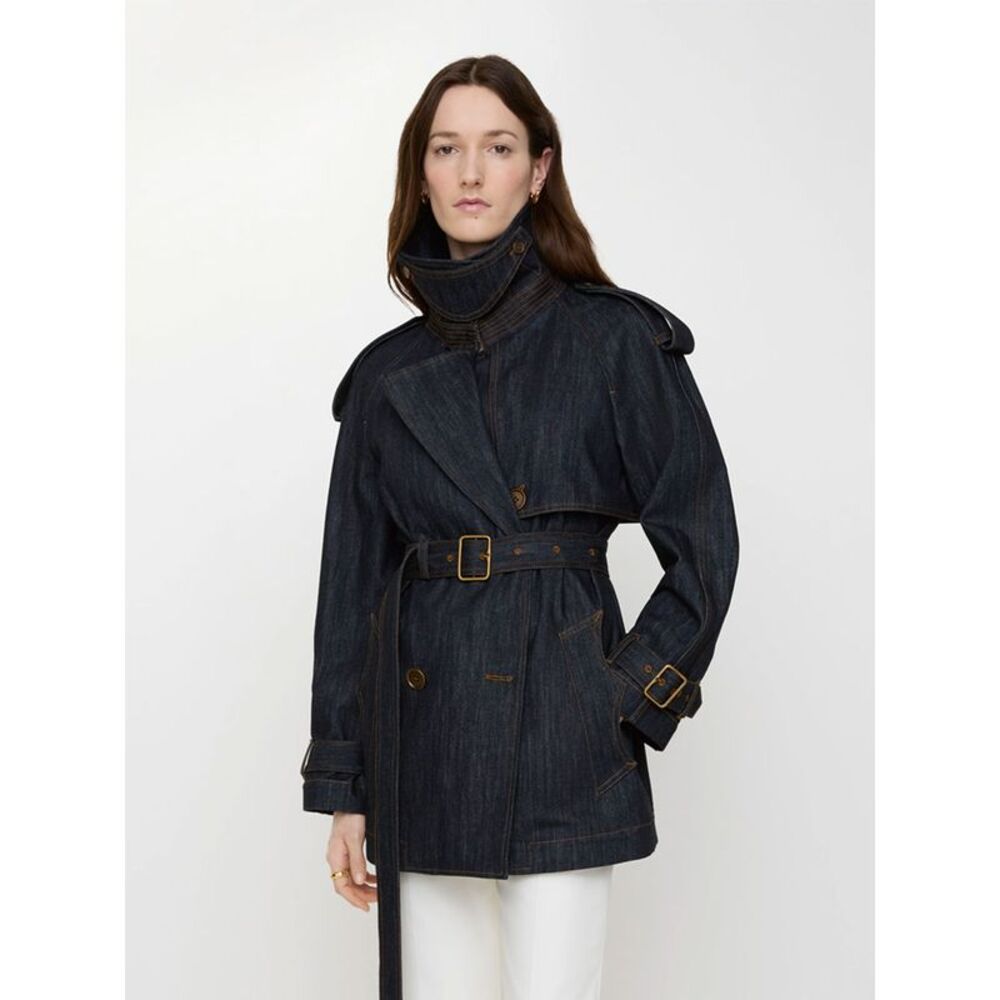 Short Denim Fitzrovia Trench Coat Women